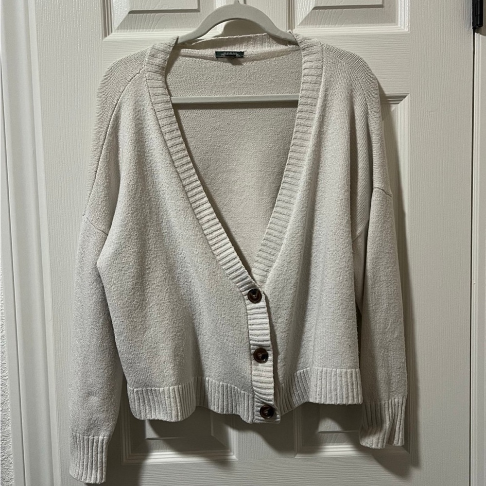 Wild Fable Cream Knit Cardigan Sweater